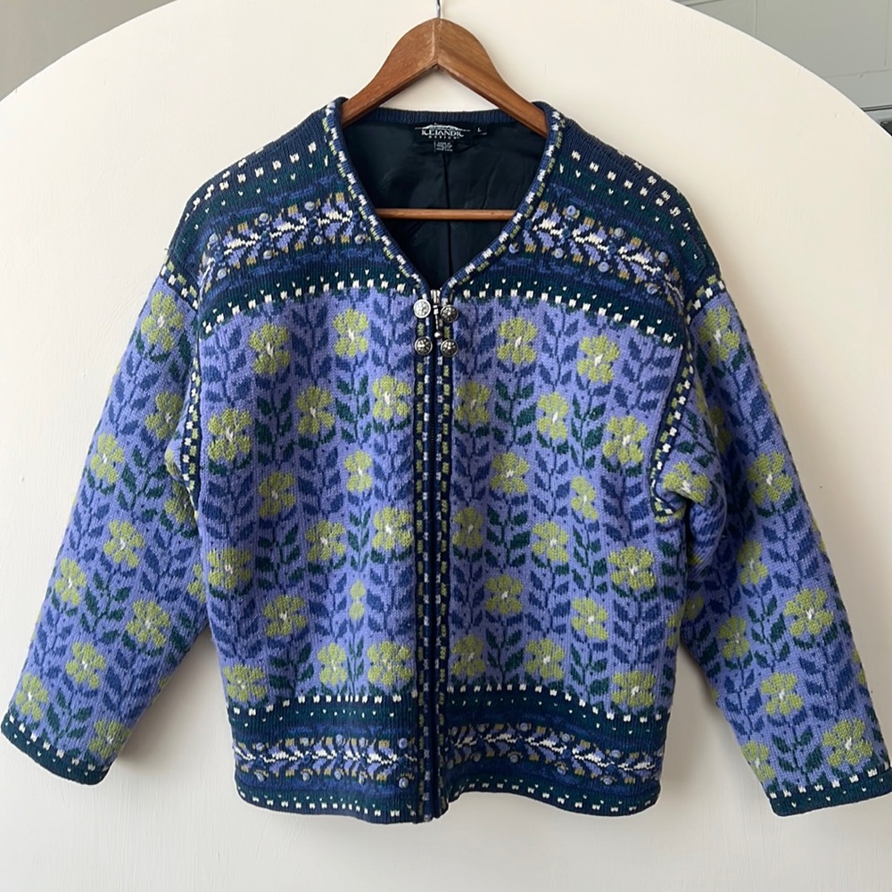 Scandinavian knit sweater/jacket
